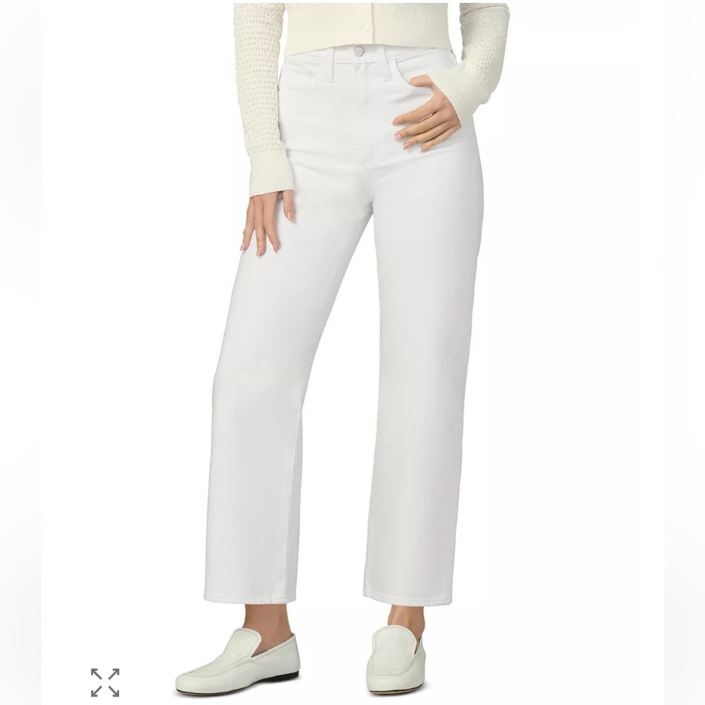 NWT Joe’s The Margot High Rise Cropped Straight Jeans in White